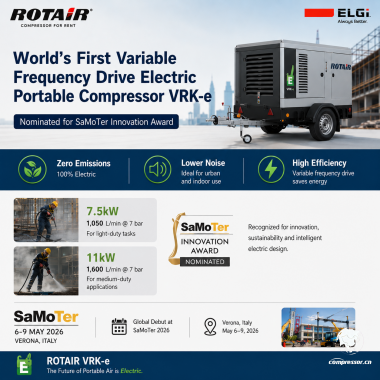 ROTAIR Unveils VRK-e Compressor